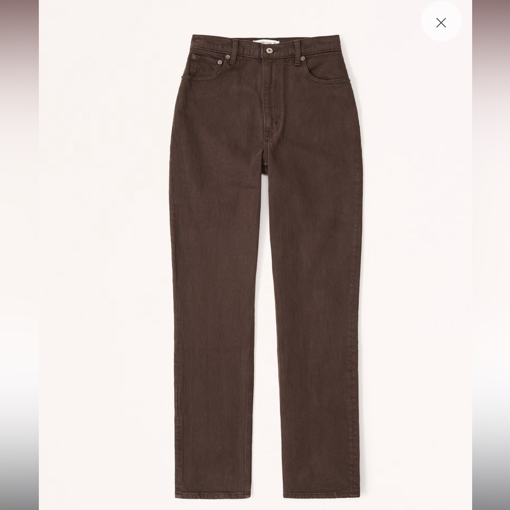 Abercrombie Curve Love Ultra High Rise 90s Straight Jean